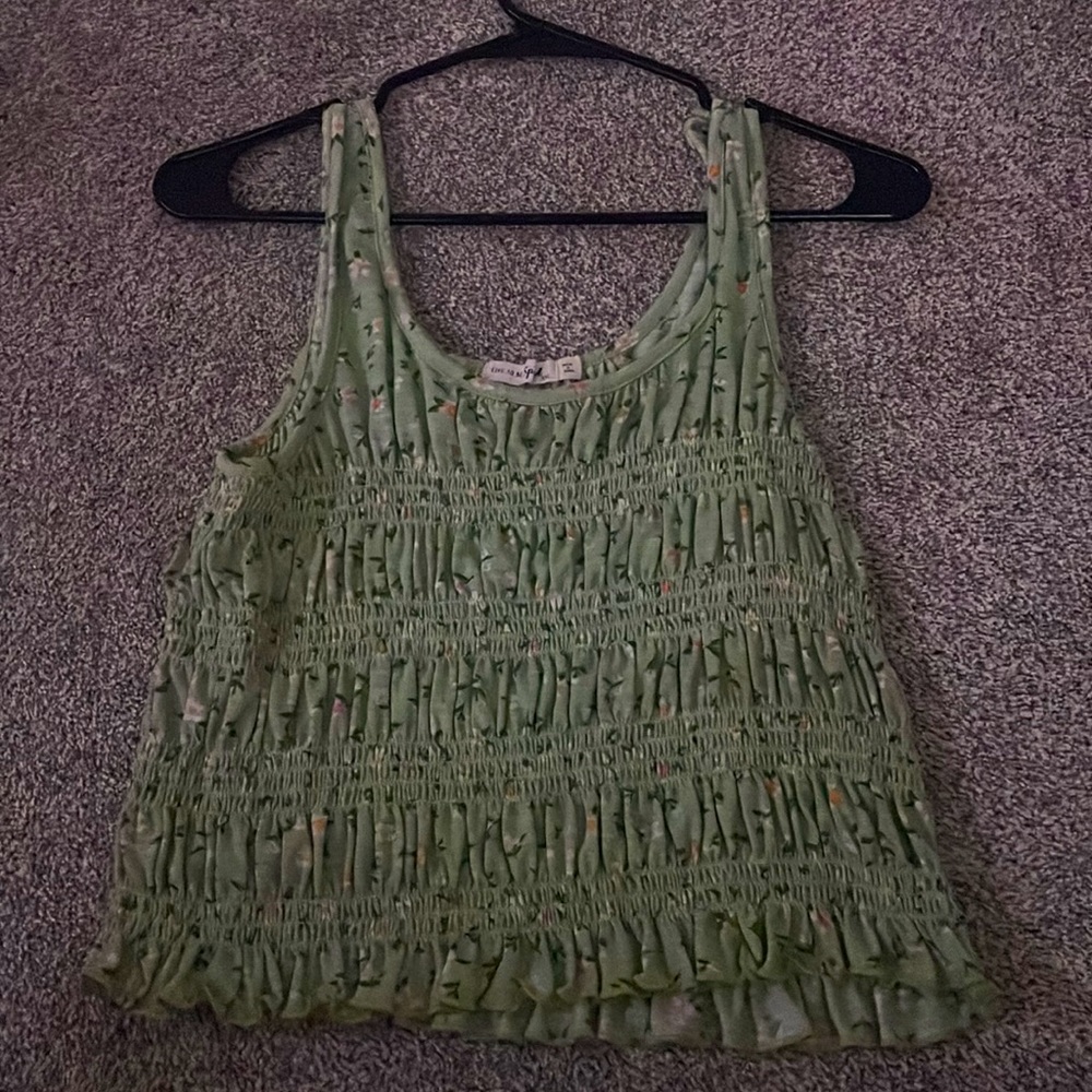 Floral Ripple Summer Tank